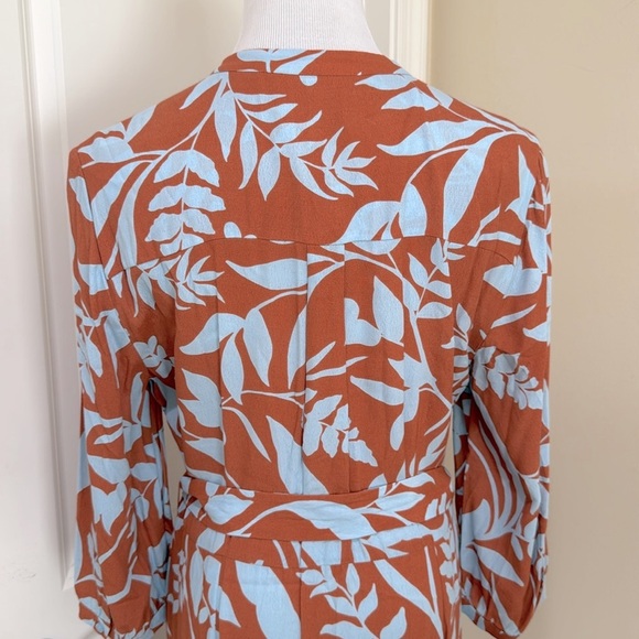 NWOT Hobbs London Magda Full Button 3/4 Sleeve Waist Tie Shirt Dress Size 10 - Picture 10 of 14